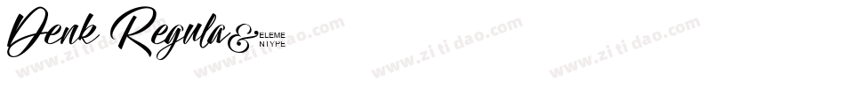 Denk Regula字体转换